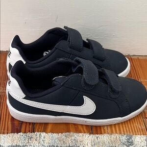 Nike Kids Black Sneakers with White Accents
